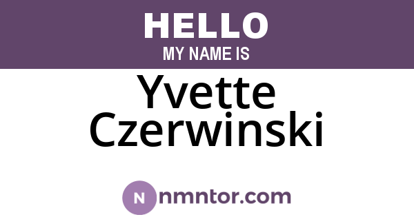 Yvette Czerwinski