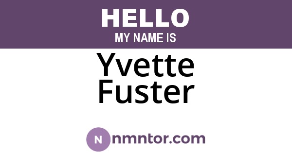 Yvette Fuster