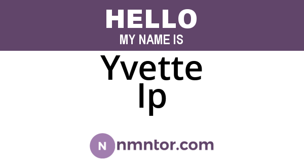 Yvette Ip