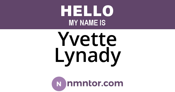 Yvette Lynady