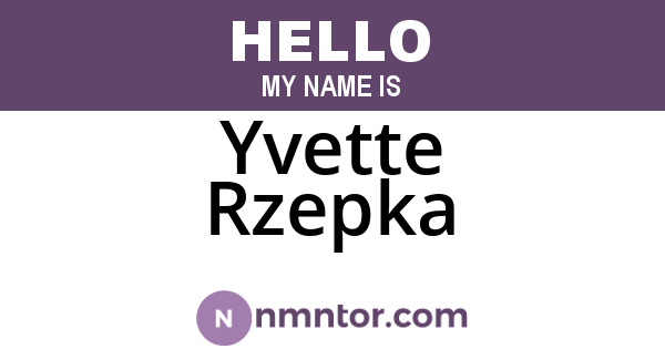 Yvette Rzepka
