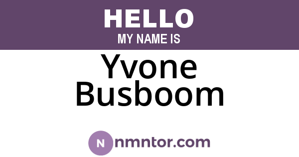 Yvone Busboom