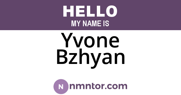 Yvone Bzhyan