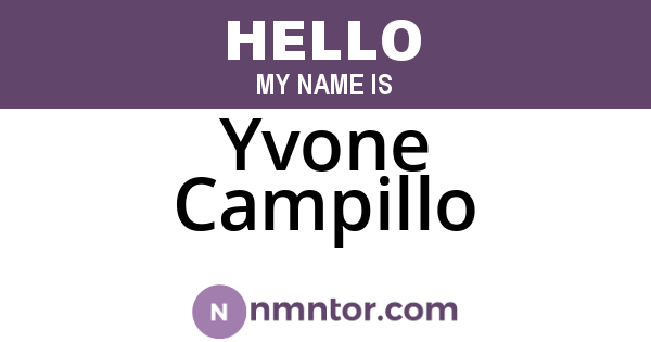 Yvone Campillo
