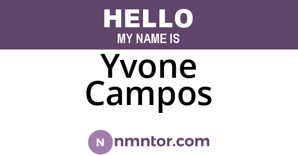 Yvone Campos