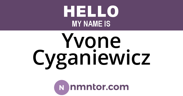 Yvone Cyganiewicz