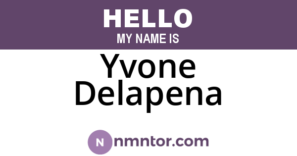 Yvone Delapena