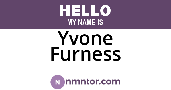 Yvone Furness