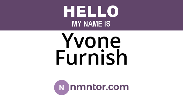 Yvone Furnish