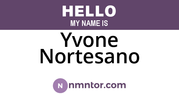 Yvone Nortesano