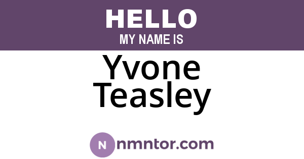 Yvone Teasley
