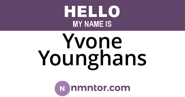 Yvone Younghans