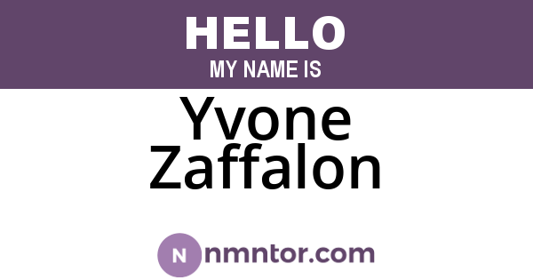 Yvone Zaffalon
