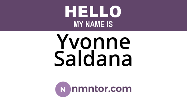 Yvonne Saldana