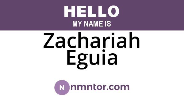 Zachariah Eguia
