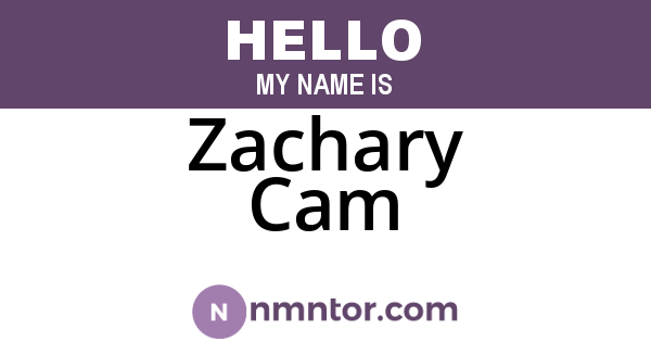 Zachary Cam