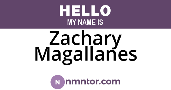 Zachary Magallanes