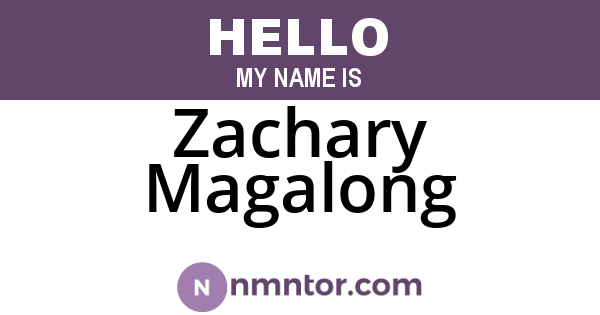 Zachary Magalong