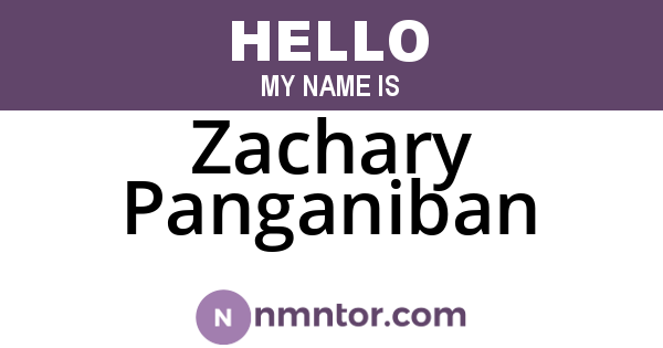 Zachary Panganiban