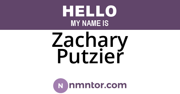 Zachary Putzier