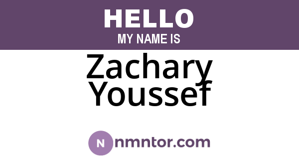 Zachary Youssef