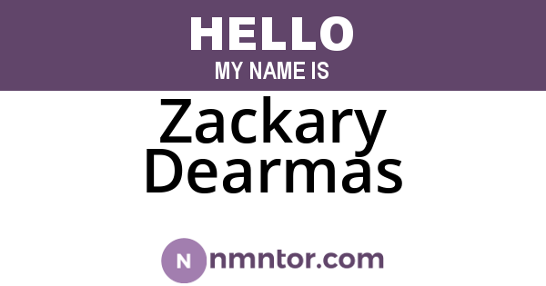 Zackary Dearmas
