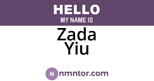 Zada Yiu