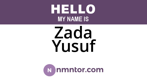 Zada Yusuf