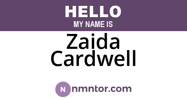 Zaida Cardwell
