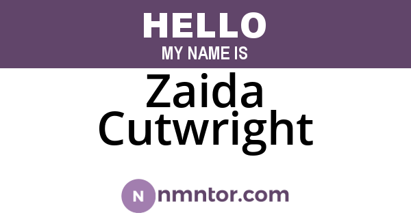 Zaida Cutwright