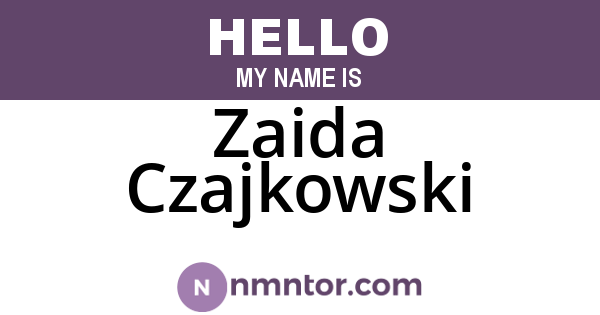 Zaida Czajkowski