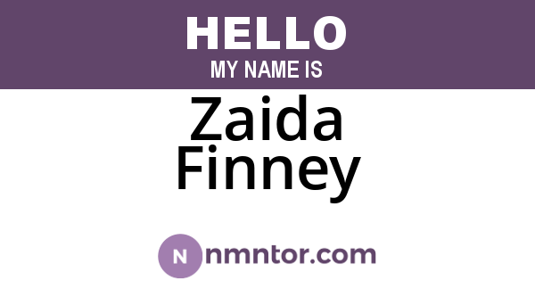 Zaida Finney