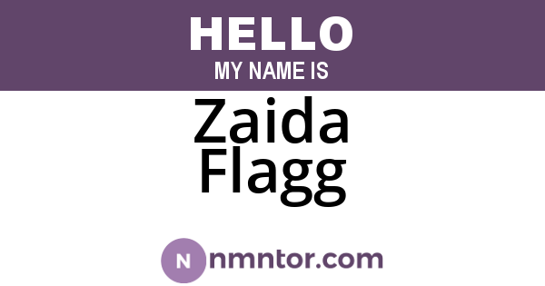 Zaida Flagg