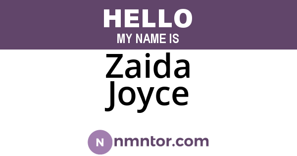 Zaida Joyce