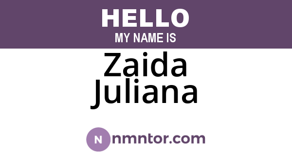 Zaida Juliana