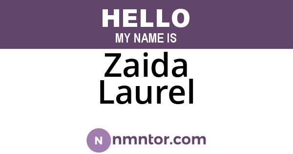 Zaida Laurel