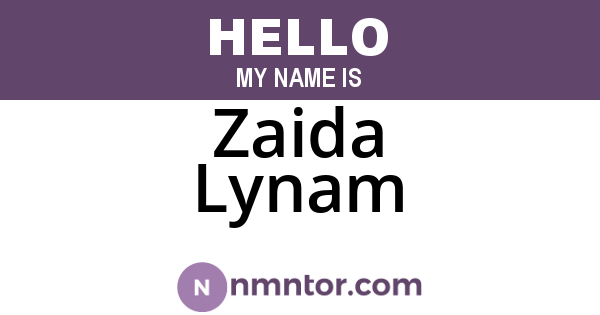 Zaida Lynam