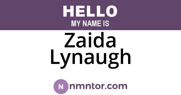 Zaida Lynaugh