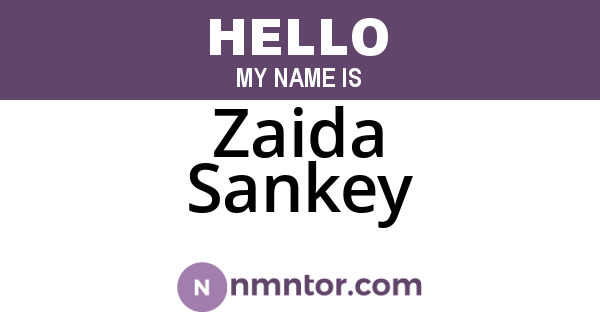 Zaida Sankey