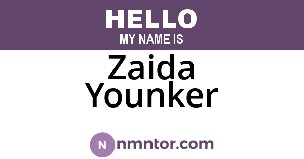Zaida Younker