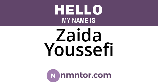 Zaida Youssefi