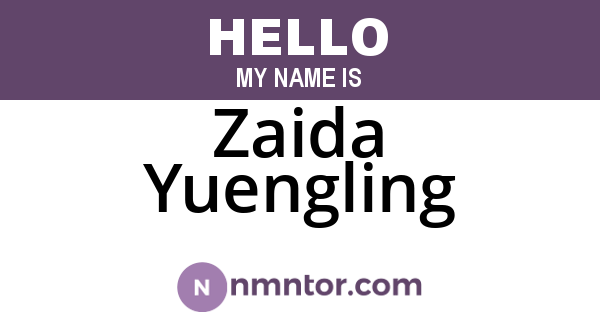 Zaida Yuengling
