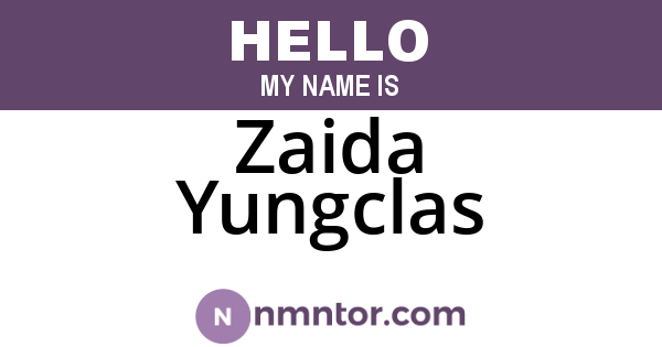 Zaida Yungclas