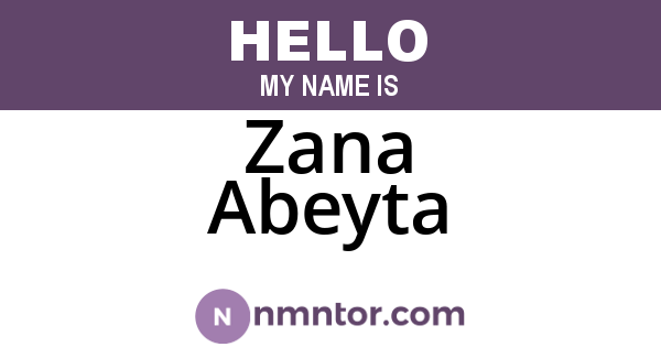 Zana Abeyta