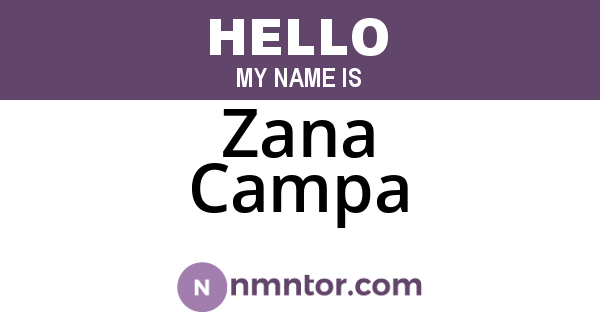 Zana Campa