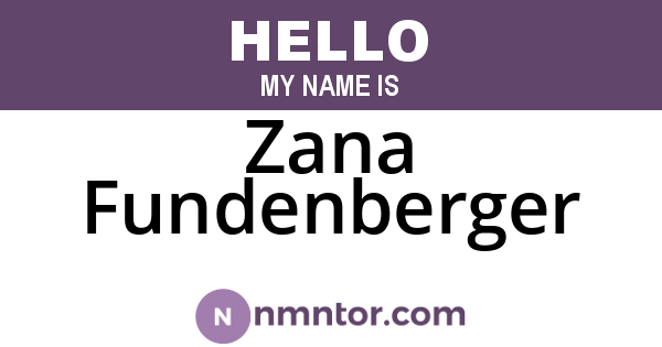 Zana Fundenberger