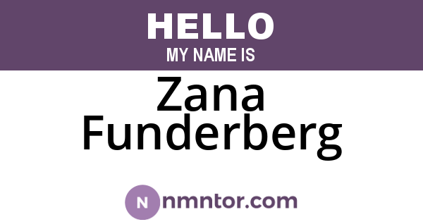 Zana Funderberg