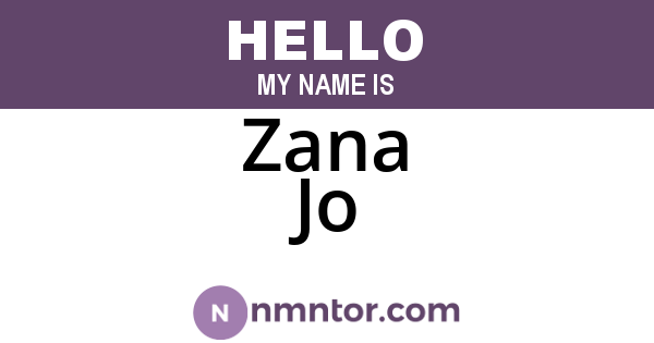 Zana Jo