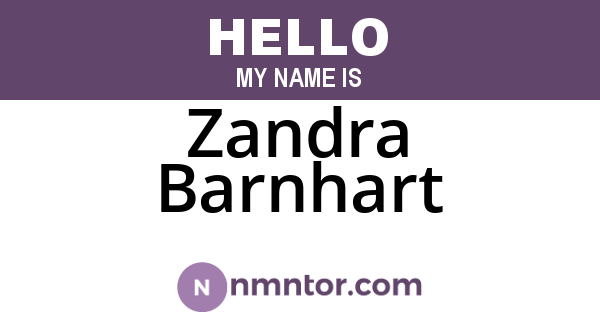 Zandra Barnhart