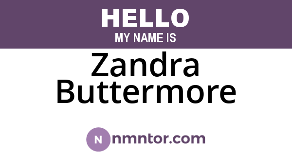Zandra Buttermore